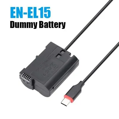 Dummy Battery EN-EL15 AC Power Supply Adapter For Nikon D7000 D7100 D7200 D750 • $30.90