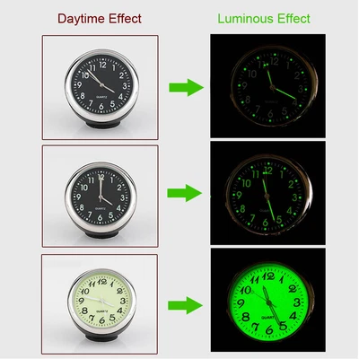 £6.41 • Buy 1x Universal Quartz Clock Car Interior Dashboard Clock Luminous Accessories