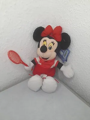 RetroDisneyland Paris Minnie Mouse Tennis Player Soft Toy With Original Tag Rare • $7.46