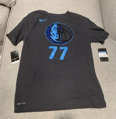 Nike T Shirt Dallas Mavericks Luka Doncic Dri-Fit NBA Team Logo Mens Medium • $39