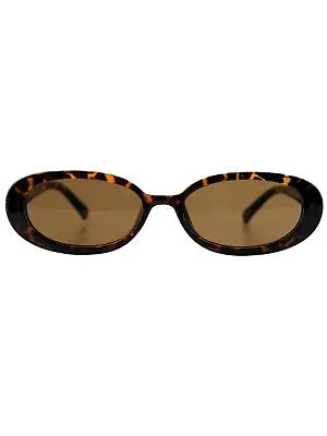 Slim Oval Tortoiseshell 60s Vintage Style Sunglasses • £17.99