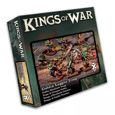 Goblin Luggits Troop - Kings Of War Goblins KoW Mantic 2HW 28mm Fantasy MGKWG302 • $34