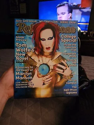 Marilyn Manson Rolling Stone Issue #797 Rare Collectible Art On Canvas • $100