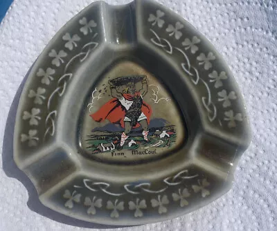 Vintage  Ashtray Irish Porcelain  Made In Ireland Finn Mac Coul Shamrock • $5