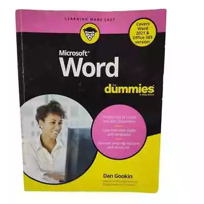 Microsoft Word For Dummies Dan Gookin • $11