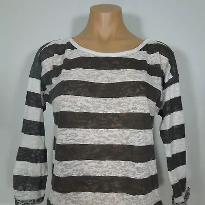 - I LOVE H81 Dolman Top M Medium Sheer Striped Juniors • $3.22