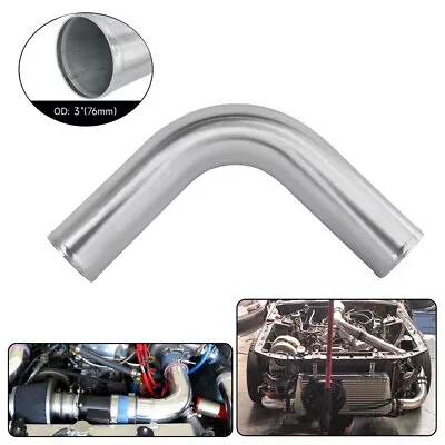 90 Degree OD 76mm 3  Aluminum Intercooler Intake Pipe Piping Tube Hose L=500mm • $23.99