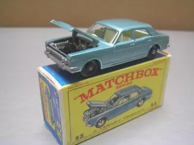 Matchbox Regular Wheels #53 Ford Zodiac MK IV Made In England Lesney NMIB+ • $95