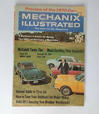 Mechanix Illustrated The How To Do Magazine July 1969 Cars Of 1970 Preview • $9.99