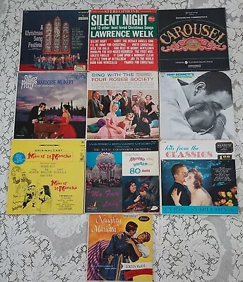 Vintage Record Albums Lot 10 33 RPM Christmas Lawrence Welk Tony Bennett  • $12.90