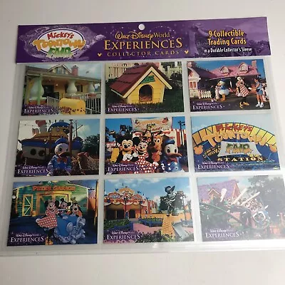 WALT DISNEY WORLD Experiences Collector Card Set MICKEYS TOONTOWN FAIR NEW • $10.97