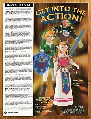 1998 Zelda Ocarina Of Time Action Figures Print Ad/Poster Video Game Toy Pop Art • $19.49