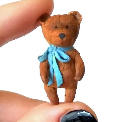 Miniature Toy Dollhouse Nursery Teddy Bear Elephant Cotton Felt Animal. BJD Baby • $29