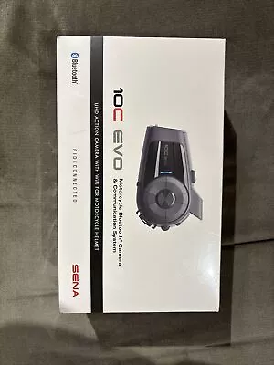 Sena 10c-evo Bluetooth 4k Camera Motorcycle Communication System New In Box! • $300