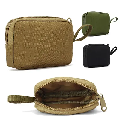$6.98 • Buy Tactical Wallet Small Card Pocket EDC Key Money Coin Purse Bag Portable Pouch US