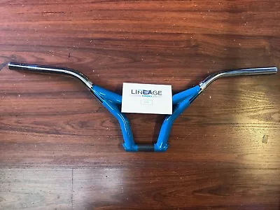 Haro Bmx Kneesaver Bar 2023 Turquoise 8.5 Chrome Bars Handlebar Retro Vintage • $149