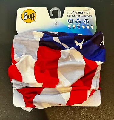 BUFF Adult CoolNet UV+ Multifunctional American Flag Headwear Face Cover Mask • $6.99