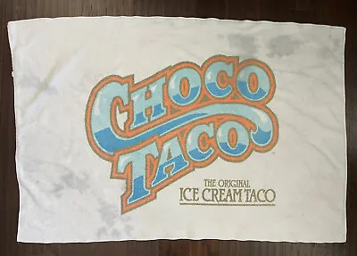 Vintage CHOCO TACO Beach Bath Pool Towel BREYERS Made USA Ice Cream GOOD HUMOR • $34.99