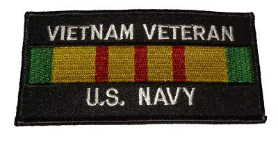VIETNAM VETERAN U.S. NAVY With Vietnam Service Ribbon PATCH - Veteran Owned. • $8.98