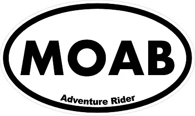 #k176 (1) 2.5  ADV Adventure Rider Moab  KLR Vstrom Pannier Decal Sticker • $4.39