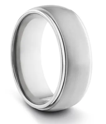 TungstenMasters 8MM/6MM/4MM TITANIUM Mens/Womens Matte Silver Wedding Band Ring • $34.95