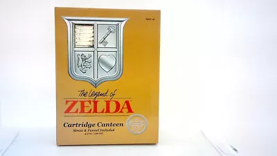 Brand New - The Legend Of Zelda 5oz Gold Cartridge Canteen W/ Straw & Funnel • $45