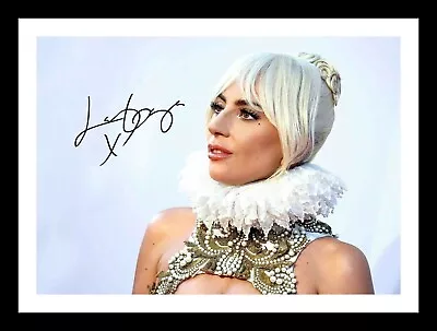 Lady Gaga Autograph Signed & Framed Photo Print • £19.99