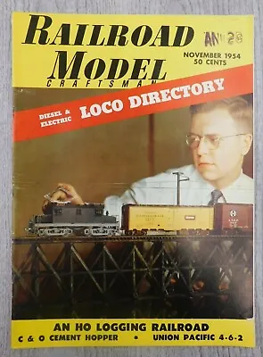 Railroad Model Craftsman NOV 1954 Vol. 23 No. 6 Trains Mancave Vintage Magazine • $12.53