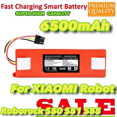 6500mah Battery Replacement For Xiaomi Roborock Vacuum S6S5 S50/51 Mi Series • $57.77