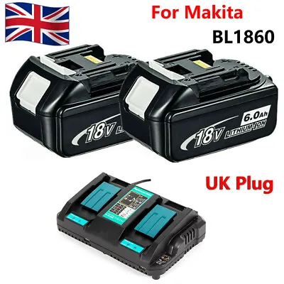 7.0Ah For Makita BL1860B Lithium-Ion 18V LXT BL1830 BL1850 Charger / Battery • £52.95