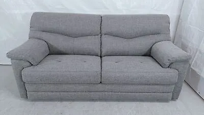 G Plan Stratford W123 Speckle Grey Fabric 3 Seater Static Sofa RRP £1199 • £379.99