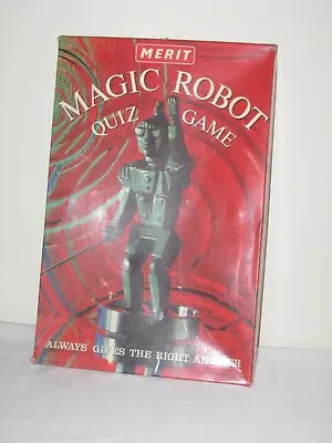 Vintage Magic Robot Quiz Game MERIT. CAT. NO. 6228 General Knowledge. European • £24.95