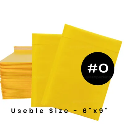 #0  Kraft Bubble Mailers 6 X9'' Self Seal Padded Envelope Shipping Bags 6x9 Inch • $3.94