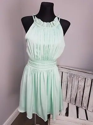 £8.99 • Buy Little Mistress Petite Ruched Pleated Mini Prom Dress In Mint (251)