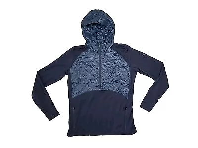 Icebreaker Merino GT Women’s Half Zip Hiking Walking Hoodie Sweatshirt Navy XL • £46.99