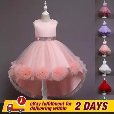 £16.79 • Buy Girl Bridesmaid Dress Baby Flower Kids Party Lace Wedding Dresses Princess GIRLS