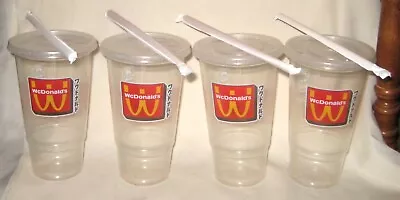 4x WcDonalds Anime Lg Cup McDonald's PROMOTION ENDED 3/24  UNUSED W/ Lid & Straw • $19.99