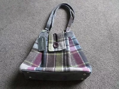 Earthsquared Edinburgh Fair Trade Tartan & Cord Shoulder Bag - New • £15