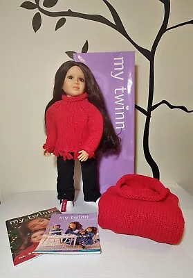 Vtg My Twinn 2003 Doll Original Box Matching Childs Sweater Catalog Care Guide • $69