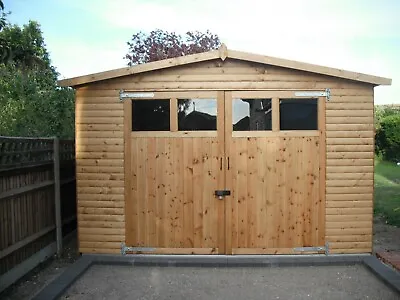 16 X 10 Heavy Duty Coningsby T&g Loglap Wooden Garage Timber Workshop Fitted • £4269