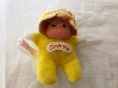 Vintage 80's Fun World Fruit Apple Pie Matchpack Pocket Doll - Yellow • $1.99