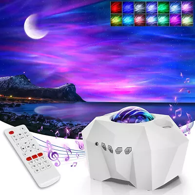 Aurora Star Projector Lights With Bluetooth Music Speaker Projection Night Light • $35.99