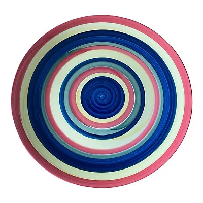 SWIRL Multicolor Hand Painted Collection Plates 10.5 Inches • $11.97