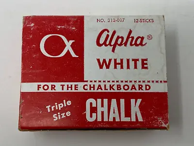 White Alpha Chalk Weber Costello 313-007 Levigated Dustless TRIPLE SIZE Vintage • $39.90