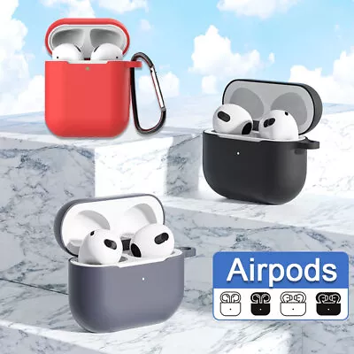 Apple Airpods Pro 2nd 3rd Generation Silicone Case Cover Skin Case Airpod 1 2 3 • $5.99