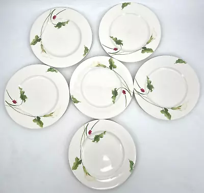 6 Classic Calla By Mikasa Optima Super Strong Y4109 Large Dinner Plate 11-inch • $65