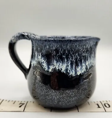 Vintage Van Briggle Pottery Miniature Pitcher 3  Blue Drip ORIGINAL • $15