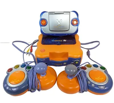 Vtech V Smile TV Learning System Console + 2 Controllers Game & Cybersmile  • $84.95