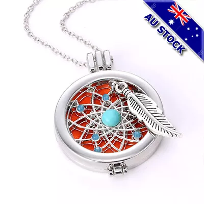 $10.89 • Buy Locket Necklace Fragrance Essential Oil Aromatherapy Diffuser Pendant Jewelry