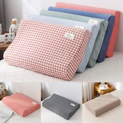 $7.52 • Buy Rebound Cotton Memory Foam Latex Pillowcase Contour Pillow Case/Cover For Home